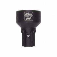 INGERSOLL RAND Impact Socket: Metric, 24 mm Socket Size, 6-Point, Std, 1 9/16 in Overall Lg (MPN DXS2SM24). Key specifications — attr1215501: INGERSOLL RAND; attr1215515: Manganese Phosphate; attr1215518: 24 mm.