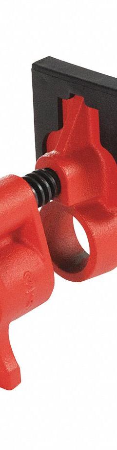 BESSEY Pipe Clamp: Light Duty, 440 lb Clamping Force, 1 3/4 in Throat Dp, Crank Handle, Cast Iron (MPN PC34-2). Key specifications — attr672634: Cast Iron; attr672629: Crank; attr672635: BESSEY.