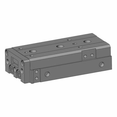 SMC Air Slide Table: 40 mm Stroke Lg, 8 mm Bore Dia, Mfr Part # MXS8L-40, MXSL Series - Pneumatic Slide Tables
