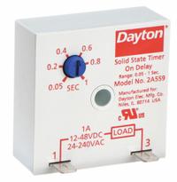 DAYTON Single Function Encapsulated Timing Relay: Surface Relay Mounting, 24V AC, 0.05 sec – 1 sec (MPN 5WML4). Key specifications — Brand: DAYTON.