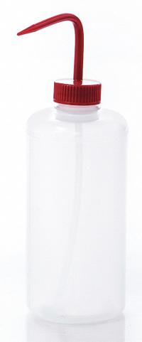 APPROVED VENDOR Wash Bottle: 1 L, No Imprinting, Red, Narrow, Std Spout Spout, Colorless (MPN F11613-1000). Key specifications — Closure Color: Red; Vented/Nonvented: Nonvented; Body Color: Colorless; Brand: APPROVED VENDOR; Imprinting Group: No Imprinting or Write On.