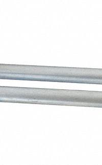 TRESTON Double Rod Pegboard Hook: 1 7/8 in x 7 7/8 in x 1 3/4 in, 5 Hooks, Screw-In, Surface, Silver (MPN 853224-51). Key specifications — Mounting Type: Surface; Includes: Black Holding Clip; Finish: Zinc-Plated; Color: Silver; Accessory Type: Double Rod Hook; Locking System: Screw-In; Material: Steel; Brand: TRESTON.