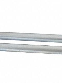 TRESTON Double Rod Pegboard Hook: 1 7/8 in x 7 7/8 in x 1 3/4 in, 5 Hooks, Screw-In, Surface, Silver (MPN 853224-51). Key specifications — Mounting Type: Surface; Includes: Black Holding Clip; Finish: Zinc-Plated; Color: Silver; Accessory Type: Double Rod Hook; Locking System: Screw-In; Material: Steel; Brand: TRESTON.