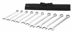 WESTWARD Combination Wrench Set: Alloy Steel, Satin, 10 Tools, 1 5/16 in to 2 in Range of Head Sizes (MPN 54DG02). Key specifications — attr309520: Satin; attr309519: Alloy Steel; attr324929: WESTWARD; attr309512: Pouch; attr309522: No; attr309533: No.