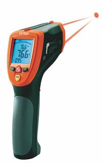 EXTECH Infrared Thermometer: 42570-NISTL, Included, Avg/Difference/Max Temp/Min Temp, Full Size Body. Key specifications — attr996392: High Distance to Target Ratio; attr996407: Difference; attr996408: High Temperature; attr996410: CE; attr996414: 0.1°F; attr996767: 42570-NISTL; attr1019884: Tripod; attr1019885: Not Specified Intrinsically Safe.