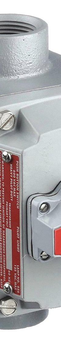 Selector Switch Control Station: 1 Gang, Selector Switch, 2NO/2NC, Hand/Auto, 0 Pilot Lights, 1 in (MPN EFDCB110-12). Key specifications — Legend: Hand/Auto; Action: Maintained; Contact Form: 2NO/2NC; Brand: APPLETON ELECTRIC; Operator Configuration Type: (1) Selector Switch.