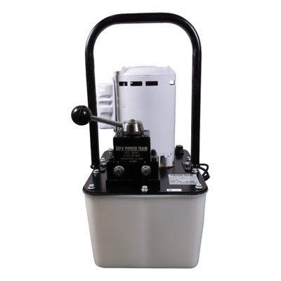 POWER TEAM Electric Pump: 10,000 psi Max. Op Pressure, 290 cu in/min Max. Flow Rate - Corded Lightweight Electric Hydraulic Pump Units