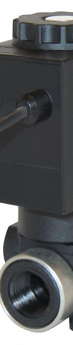 SPARTAN SCIENTIFIC Solenoid Valve: 2-Way, Normally Closed, 1/8 in Pipe Size, 120V AC, Nylon Body (MPN 3827-B60-AA87B). Key specifications — Pipe Size: 1/8 in; Voltage: 120V AC; Brand: SPARTAN SCIENTIFIC; Coil Enclosure: Dust Tight.