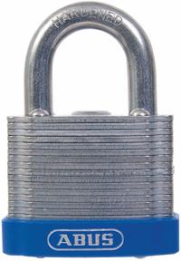 ABUS Padlock: Steel, Unfinished, Silver, Std Shackle, Steel, 29/32 in Vert Clearance, ABUS 41 Eterna (MPN 41/45 MK KD). Key specifications — Series: ABUS 41 Eterna; Master Key Code: 195; Master Key Included: Yes; Brand: ABUS.