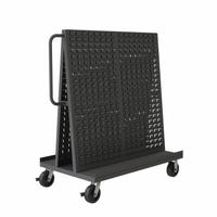 APPROVED VENDOR Mobile A-Frame Louvered Rack: 30 in x 54 1/2 in x 57 in (MPN AF-3048-LP-95). Key specifications — Color: Gray; Caster Wheel/Configuration: (2) Swivel with Brake; Caster Wheel/Tread Material: Phenolic; Includes: Mounted End Handle; Brand: APPROVED VENDOR.