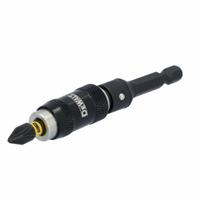 DEWALT Bit Holder: Bit Holder, Power, 1/4 in Compatible Bit Size, Hex Compatible Bit Shank, Magnetic (MPN DWAFEPVTHLD). Key specifications — attr1132695: Hex; attr1132691: Impact Rated; attr1132694: Magnetic; attr1132704: DEWALT.