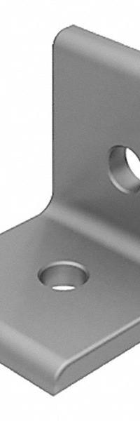 Inside-Corner Bracket: Lite Inside-Corner Bracket, 40 Series, 40 mm x 40 mm x 36 mm, 2 Holes, Silver (MPN 093WD40). Key specifications — Material: Aluminum; Brand: FATH INC.; Finish: Anodized.
