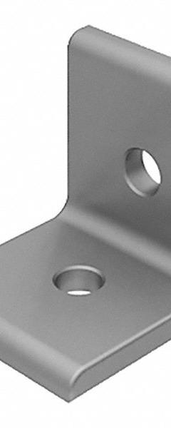 Inside-Corner Bracket: Lite Inside-Corner Bracket, 40 Series, 40 mm x 40 mm x 36 mm, 2 Holes, Silver (MPN 093WD40). Key specifications — Material: Aluminum; Brand: FATH INC.; Finish: Anodized.