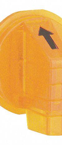 SCHNEIDER ELECTRIC Selector Switch Knob: 30 mm Compatible Switch Size, Short Lever, Amber (MPN 9001A8). Key specifications — Compatible Product Type: Selector Switches; Compatible with Series: 9001SK; Brand: SCHNEIDER; Manufacturer Part Number: 9001A8; Compatible Switch Size: 30 mm.