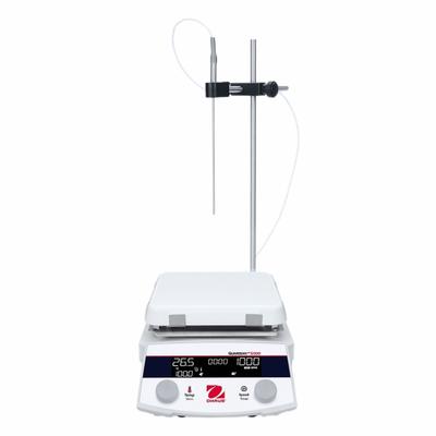 OHAUS Hot Plate Stirrer: US Std Plug Type, 1 Positions, 7 in Plate Wd, 7 in Plate Lg - Single-Position Hot Plate Stirrers