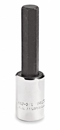 PROTO Socket Bit: 3/8 in Drive Size, Hex Tip, 3/8 in Tip Size, 2 23/32 in Overall Lg, Fixed Insert (MPN J49903/8). Key specifications — attr1204765: Fixed Insert; attr1204767: PROTO.