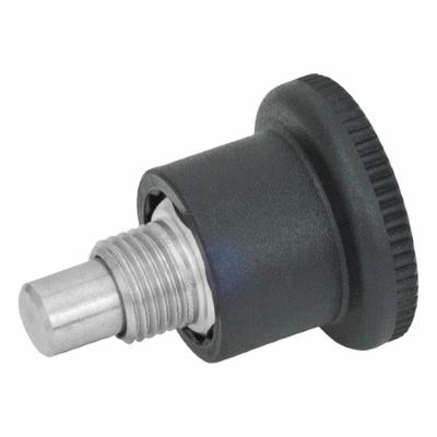 JW WINCO Indexing Plunger: Nonlocking, SS, M8x0.75 Thread - Nonlocking Pull-Knob Indexing Plungers for Thin-Gauge Sheet Metal