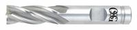 OSG Square End Mill: Cobalt, 8 Flute, 2" Mill Dia, 3" LOC, 5-1/2" OAL (MPN 5476400)