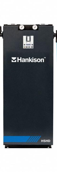 HANKISON Heatless Modular Desiccant Air Dryers: 1/2 in NPT, 40 cfm, 217 psi Max Op Pressure, 120V (MPN HSHD-40). Key specifications — attr110204: 120V; attr110148: HANKISON.