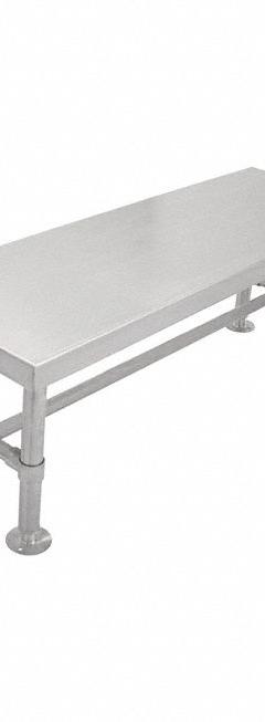Gowning Bench: 16 in Overall Wd, 18 in Overall Ht, 4 ft Overall Lg, Stainless Steel, Silver, 18 in (MPN 4000SS). Key specifications — Brand: BLICKMAN; Countertop Material: Stainless Steel; Height Range: 18 in.
