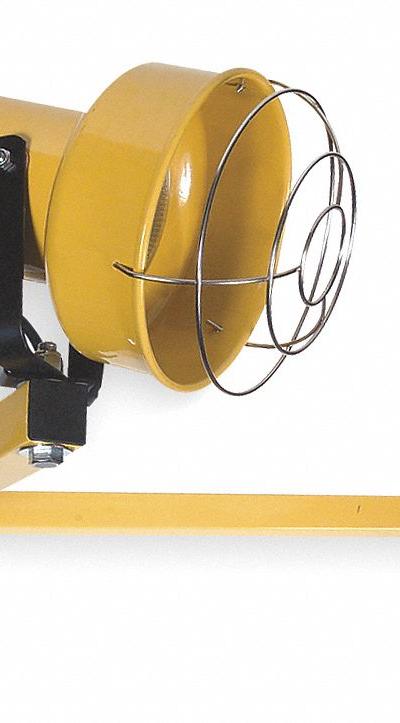 APPROVED VENDOR Dock Light: Bulb Dependent, 60 in Arm Reach, 150/300 W, 120V AC - Folding Arm Dock Lights