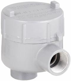 Conduit Outlet Body: Aluminum, GE, 3/4 in Trade Size, LB Body, 19 cu in Body Capacity (MPN GECLBT-2). Key specifications — Series: For Standard Body; Compatible Conduit Trade Size: 3/4 in; Thread Gender: Female; Hub Style: Threaded; Cover Included: Yes; Body Style: LB; Connection Type: Threaded; Back Type: Flat.