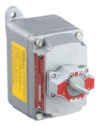Selector Switch Control Station: 1 Gang, Selector Switch, 4NO/4NC, Hand/Auto, 0 Pilot Lights, 1/2 in (MPN EFDB150-35). Key specifications — Legend: Hand/Auto; Action: Maintained; Contact Form: 4NO/4NC; Brand: APPLETON ELECTRIC; Operator Configuration Type: (1) Selector Switch.