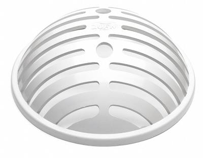 ZURN Dome Strainer: Plastic, 6 in Overall Dia, 2 7/8 in Overall Ht, Unfinished - Dome Strainers for Floor Sinks