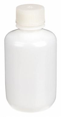 APPROVED VENDOR Reagent Bottle: HDPE, 4 fl oz, 125 mL, Colorless, 24-415 mm Screw Closure Size, HDPE (MPN 6FAJ1). Key specifications — Body Color: Colorless; Brand: APPROVED VENDOR; Pre-Cleaned: None; Closure Included: Yes.