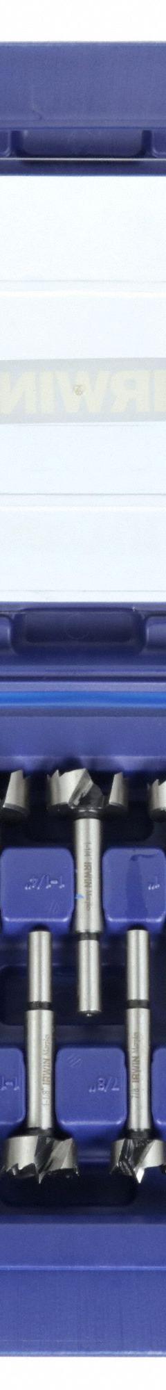 IRWIN Forstner Drill Bit Set: 3 1/2 in Overall Lg, 3/8 in Shank Dia, Straight Shank, 14 Drill Bits (MPN 1966893). Key specifications — attr277201: IRWIN.