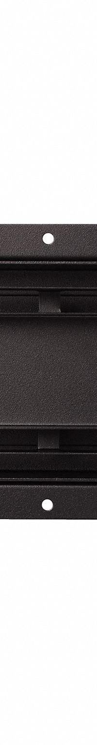 Floor Register: Ceiling/Floor/Wall, 2 7/8 in H, 8 7/8 in W, Decorative, Powder Coated, Black (MPN FLUSH4X10BLK-HP). Key specifications — Adjustable Blades: No; Brand: FITTES; Airflow Directions: One-Way; Grille Color: Black.