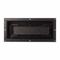 Floor Register: Ceiling/Floor/Wall, 2 7/8 in H, 8 7/8 in W, Decorative, Powder Coated, Black (MPN FLUSH4X10BLK-HP). Key specifications — Adjustable Blades: No; Brand: FITTES; Airflow Directions: One-Way; Grille Color: Black.