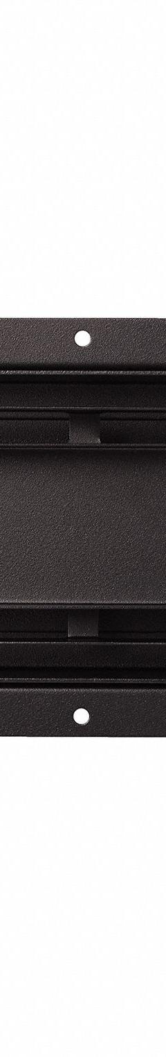 Floor Register: Ceiling/Floor/Wall, 2 7/8 in H, 8 7/8 in W, Decorative, Powder Coated, Black (MPN FLUSH4X10BLK-HP). Key specifications — Adjustable Blades: No; Brand: FITTES; Airflow Directions: One-Way; Grille Color: Black.