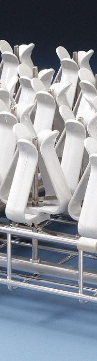 LABCONCO Upper Spindle Rack: Upper Spindle Rack, Racks, Stainless Steel, 7 1/4 in Overall Ht (MPN 4595600). Key specifications — Product Type: Upper Spindle Rack; Includes: (30) Adjustable Height Clips; Material: Stainless Steel; Brand: LABCONCO; Accessory Type: Racks.