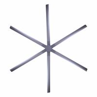 CANARM Ceiling Fan: 11,087 cfm_20,693 cfm Airflow, 10 ft Blade Dia, 5 Speeds, 120V AC, Single Phase (MPN CP120PG). Key specifications — Voltage: 120V AC; Light Kit: No; Series: Fanbos; Number of Speeds: 5; Phase: Single; Current: 0.9 A; Brand: CANARM.