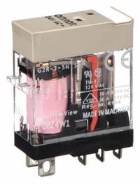 OMRON General Purpose Relay: Socket Mounted, 10 A Current Rating, 24V AC, SPDT, 5 Pins/Terminals (MPN G2R-1-SN-AC24(S)). Key specifications — Brand: OMRON; Base Type: Square; Mounting Style: Plug-In; Pin Shape: Flat; Electrical Connection: Quick-Connect; Manufacturer Part Number: G2R-1-SN-AC24(S); Series: G2RS Series.