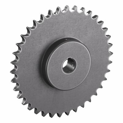 TRITAN Roller Chain Sprocket: 60, For 3/4 in Chain Pitch, 1 1/8 in Bore Dia, 38 Teeth - Size 60 Fixed-Bore Roller Chain Sprockets
