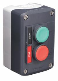 SCHNEIDER Control Station: (2) Flush Push Buttons, 0 Pilot Lights, 1NO/1NC, Start/Stop (MPN XALD211H29H7). Key specifications — Brand: SCHNEIDER; Operator Legend: Start/Stop; Operator Color: Red; Operator Configuration: (2) Flush Push Buttons; Environments & Applications: Oil- & Dust-Tight; Operator Configuration Type: (2) Push Buttons.