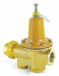 WATTS Pressure Reducing Valve: FNPT x FNPT, Copper Silicon Alloy, 25 psi to 75 psi, NPT x NPT (MPN 0009309). Key specifications — Brand: WATTS; Low-Lead Compliance: Low-Lead Compliant.