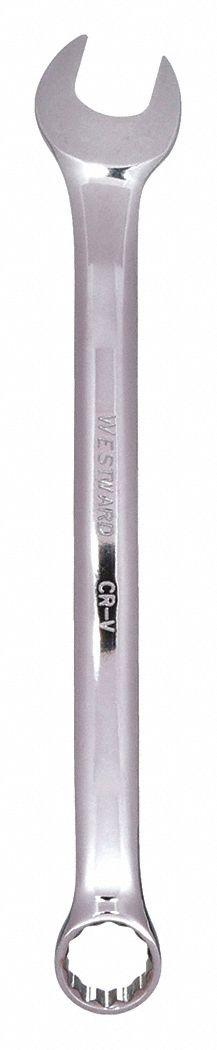WESTWARD Combination Wrench: Alloy Steel, Chrome, 18 mm Head Size, 9 1/4 in Overall Lg, Offset (MPN 36A233). Key specifications — attr309539: 18 mm; attr309567: No; attr324930: WESTWARD.