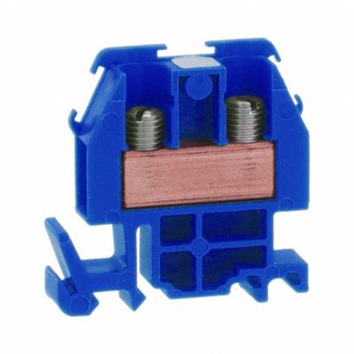 SQUARE D Terminal Block: DIN Rail Mounting Type, Box Lug Wire Termination - Pass-Through Blocks