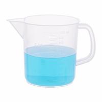 APPROVED VENDOR Beaker: Low Form with Handle, Molded Graduation, Polypropylene, Translucent (MPN 335708). Key specifications — Clarity: Translucent; Graduation Style: Molded; Body Color: Colorless; Brand: APPROVED VENDOR; Product Type: Beaker; Includes Graduations: Yes.