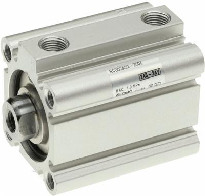 SMC Compact Cylinder: 32 mm Bore Dia, 50 mm Stroke Lg, Tapped Hole Mounting - Basic Mount Compact Cylinders