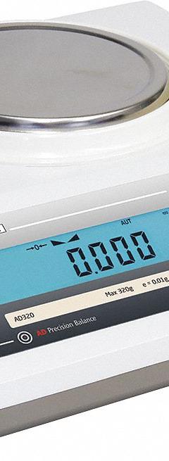 TORBAL Compact Bench Scale: 320 g Capacity, 0.001 g Readability, ct/g/gr/kg/lb/oz/ozt/pwt (MPN AD320). Key specifications — Brand: TORBAL; Display Type: LCD.