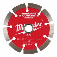 MILWAUKEE Diamond Saw Blade: Concrete/Masonry, 4 1/2 in Blade Dia., 5/8 in_7/8 in Arbor Size (MPN 49-93-9304). Key specifications — attr1097734: Wet/Dry; attr1097738: Masonry Saw; attr1097751: MILWAUKEE.