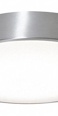 LED Flush Mount: 11 5/8 in Dia, Brushed Aluminum, 3 in Ht, 1,800 lm, 3000K/3500K/4000K, 22 W (MPN OTVF1218LAJD1BA). Key specifications — Voltage: 120V AC; Brand: AFX INC.; For Bulb Type: Integrated LED; Color Temperature: 4000K; Housing Finish/Color (Broad): Brushed Aluminum.