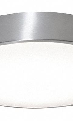 LED Flush Mount: 11 5/8 in Dia, Brushed Aluminum, 3 in Ht, 1,800 lm, 3000K/3500K/4000K, 22 W (MPN OTVF1218LAJD1BA). Key specifications — Voltage: 120V AC; Brand: AFX INC.; For Bulb Type: Integrated LED; Color Temperature: 4000K; Housing Finish/Color (Broad): Brushed Aluminum.