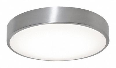 AFX INC. Flush Mount: 11 5/8 in Dia, Brushed Aluminum, 3 in Ht, 1,800 lm, 3000K/3500K/4000K - Octavia Flush-Mount Lights