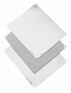 HOFFMAN Interior Panel: Back Panel Panel, 4.88 in Overall Ht, 4.88 in Overall Wd, Aluminum, Anodized (MPN A6P6AL). Key specifications — Panel Style: Back Panel; Brand: HOFFMAN; Finish: Anodized; Manufacturer Part Number: A6P6AL; Material: Aluminum.