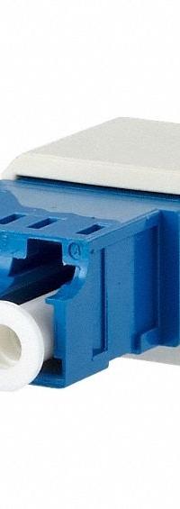 METZ CONNECT Fiber Optic Adapter Insert: Plastic, Fiber Optic, 2 Ports, Equipped (MPN 1402L00820MI). Key specifications — Housing Material: Plastic; Includes Connector: Equipped; Product Type: LC-D Adapter; Connector Color: Blue; Connection Type: Fiber Optic.